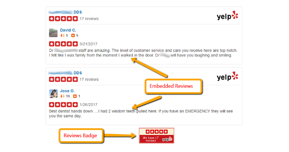 Dentists With A Badge Get More Yelp Reviews
